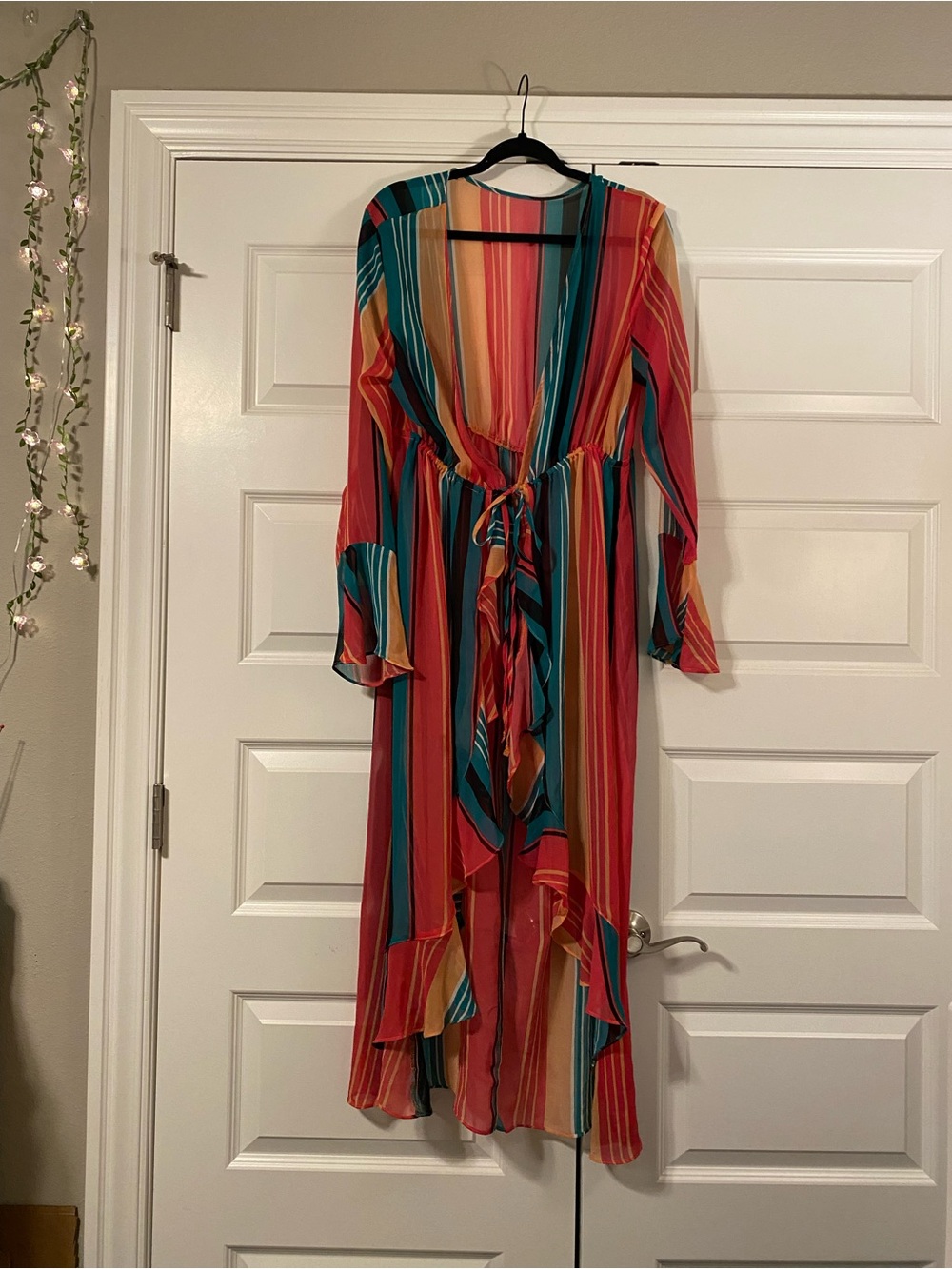 Striped 70’s Style Maxi Duster